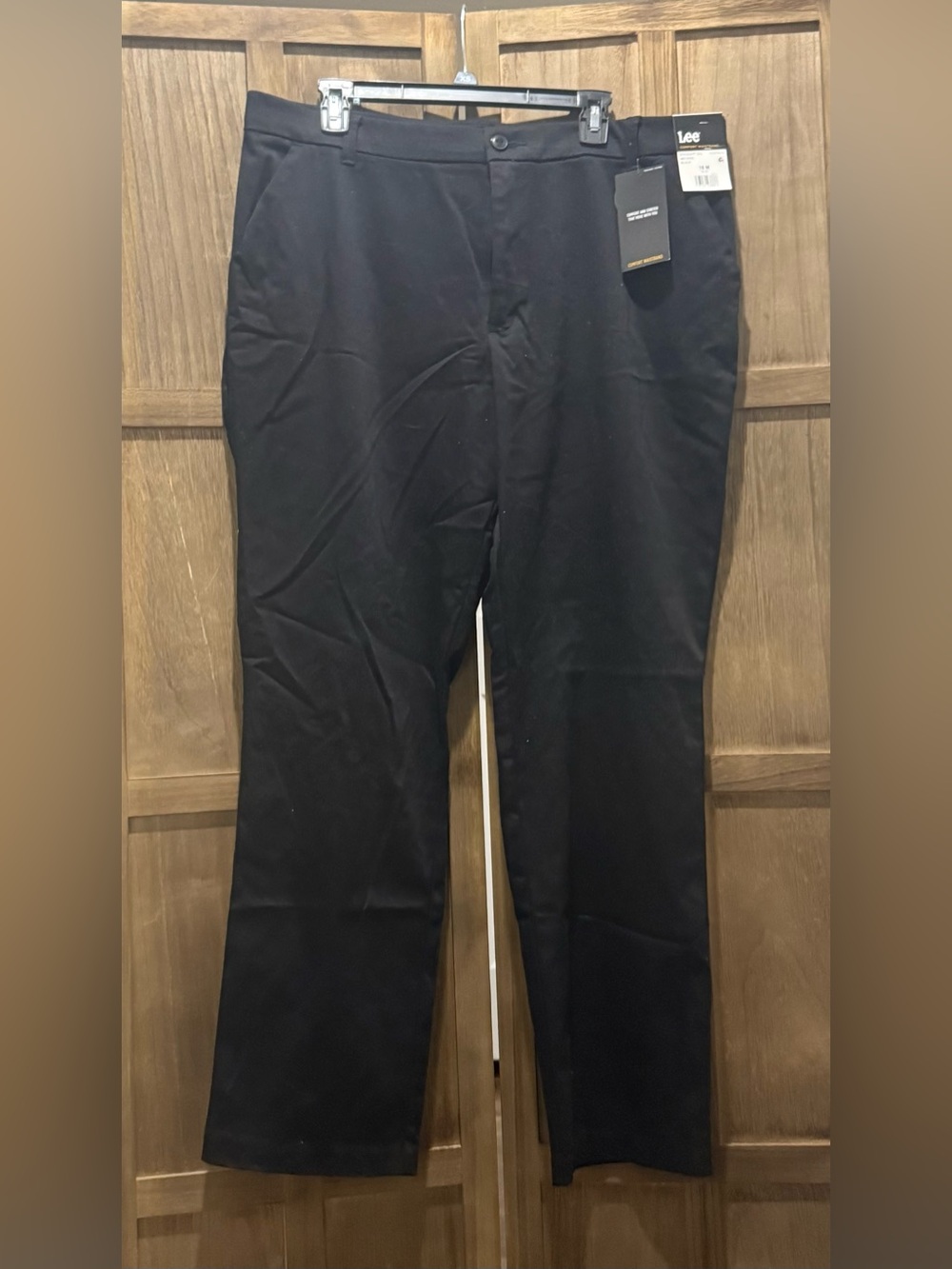 NWT.  Women's Lee Black Chinos
